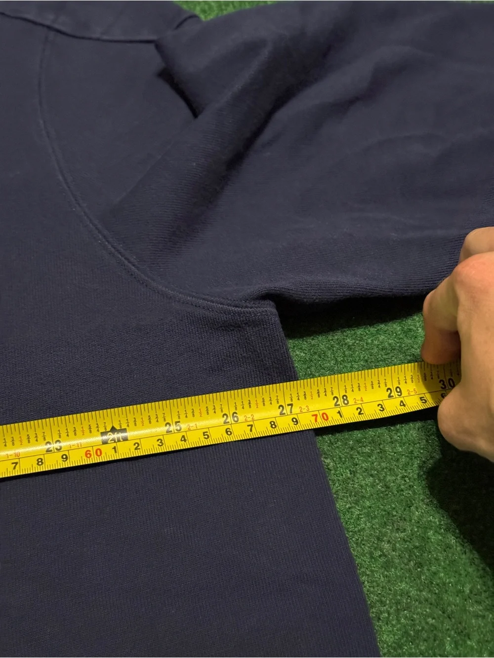 Polo Ralph Lauren Long Sleeve Rugby Shirt XL Blue Padded Elbow Patch Vintage 90s